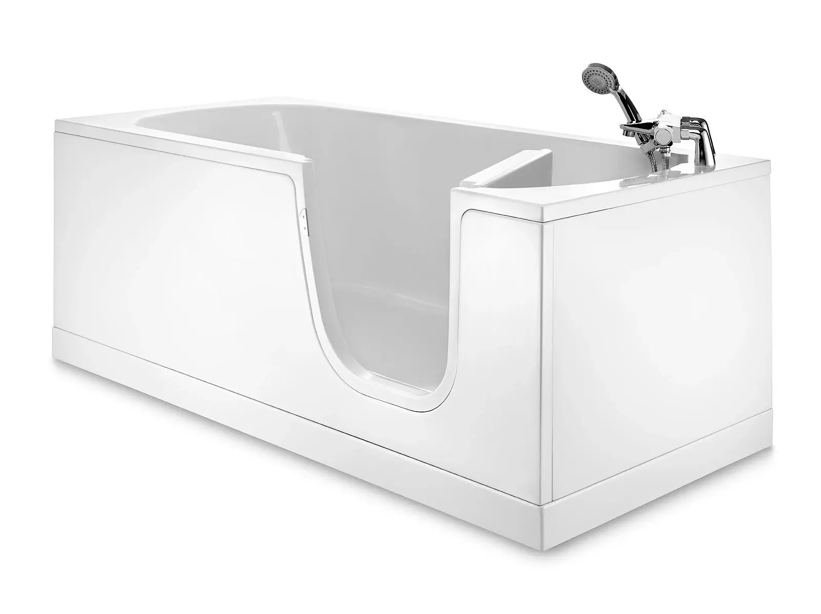 Baignoire à porte sur-mesure avec fond antidérapant Baignoire à porte sur-mesure avec fond antidérapant