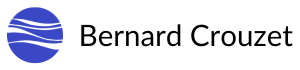 Logo long bleu et noir